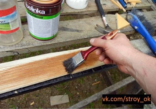 Как состарить дерево или мебель своими руками? 04