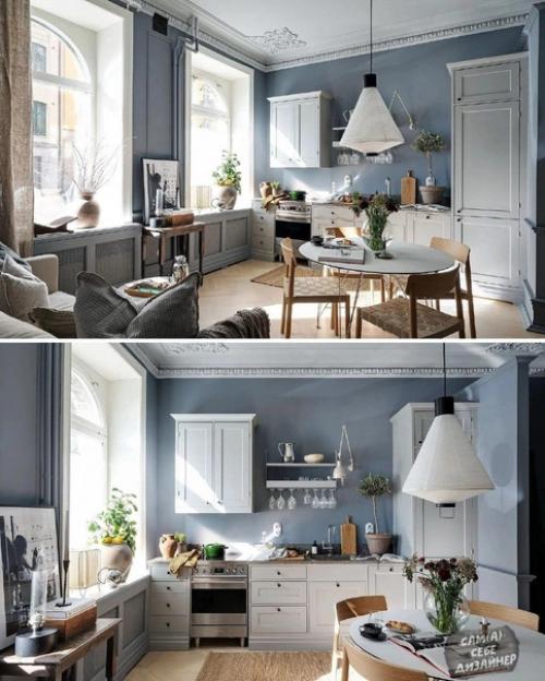 Роскошная квартира - студия, которая сочетает в себе современность и традиционные вневременные элементы классики. 01