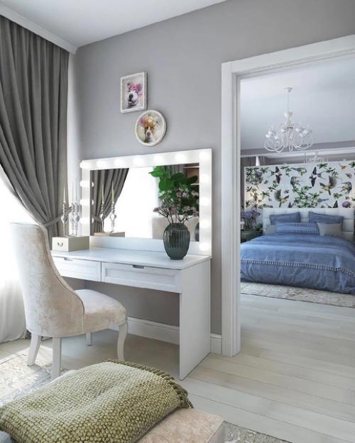 Что может быть лучше спальни с собственной гардеробной как вам эта красота.