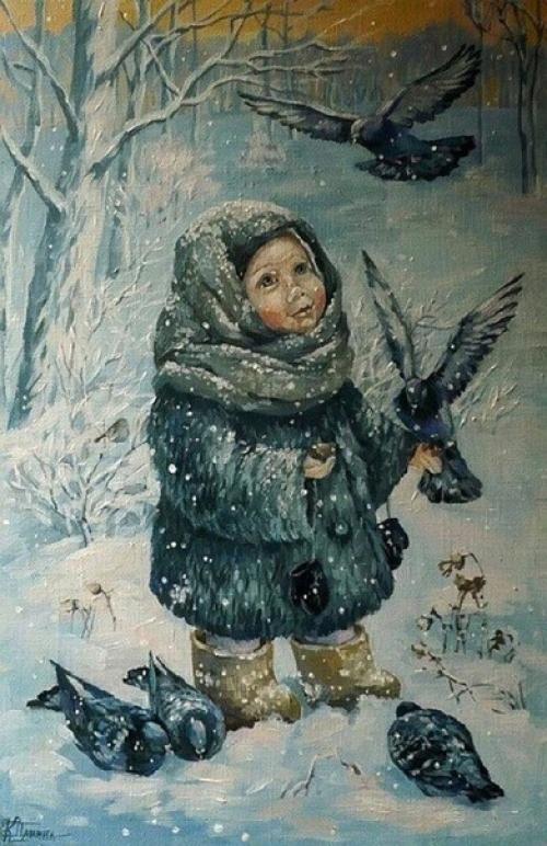 Зимнее настроение от художницы Киры паниной. 05