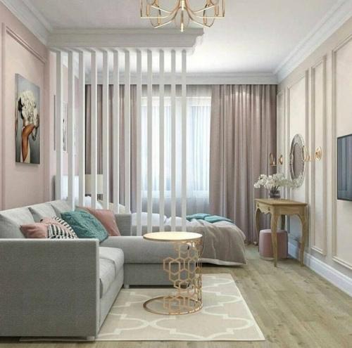 Интерьер в светлых оттенках. 03