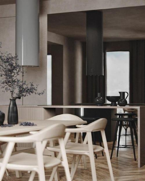 Деревянные рейки в интерьере. 06