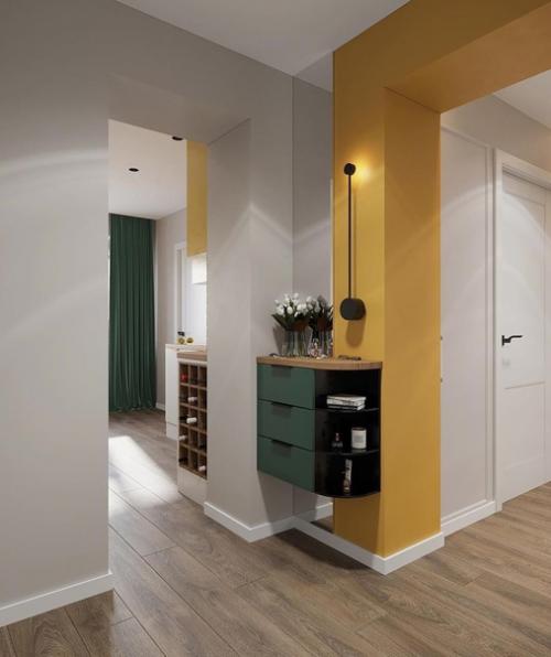 Стильный интерьер прихожей. 03