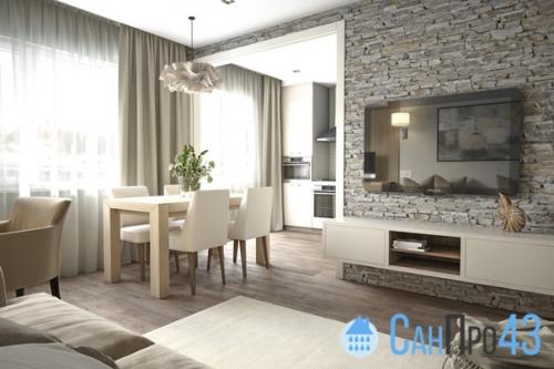 Мы продолжаем изучать дизайн - проект двухкомнатной квартиры площадью 51, 3 кв. 02