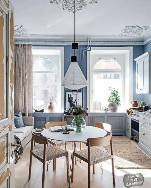 Роскошная квартира - студия, которая сочетает в себе современность и традиционные вневременные элементы классики. 03