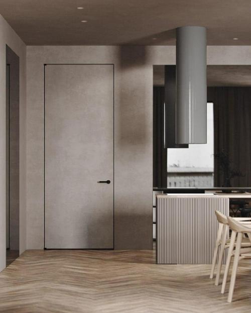 Деревянные рейки в интерьере. 07