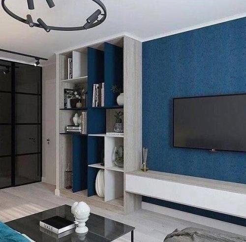 Уютная гостиная. В спокойной цветовой гамме. 02