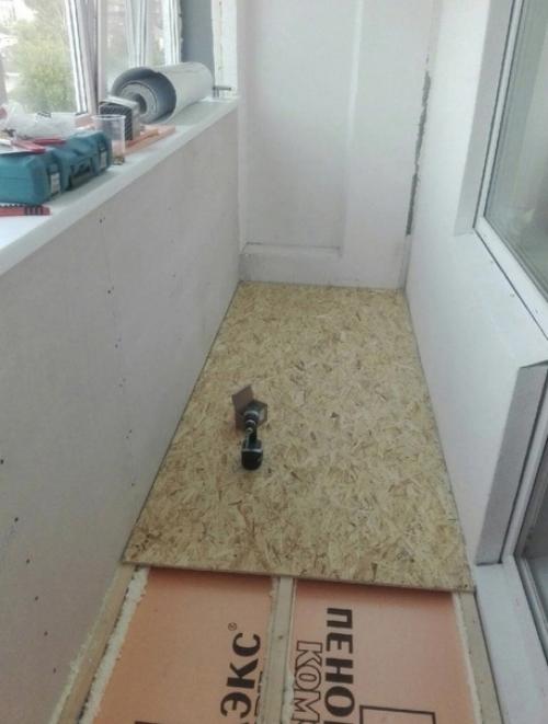 Процесс ремонта балкона. 01