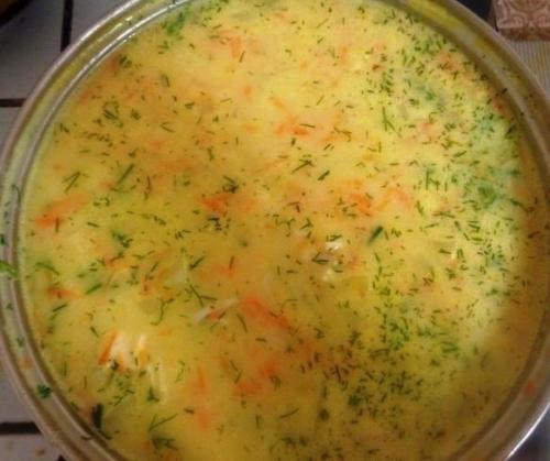 Сырный суп с куриным филе? 05