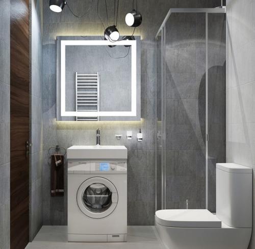 Современный брутальный интерьер квартиры - студии площадью около 30 кв. 08