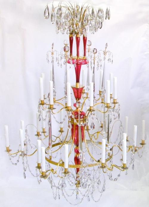 Реставрация.  Осветительные приборы в александровском дворце. 02