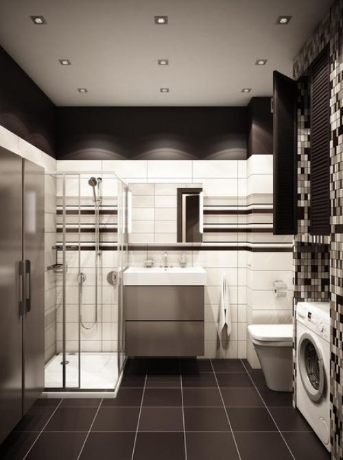 Лаконичный и строгий интерьер однокомнатной квартиры для молодого человека. 05