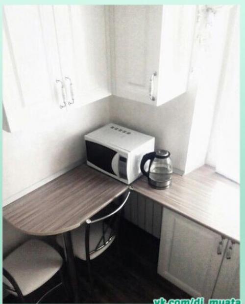 Интерьер небольшой кухни. 03