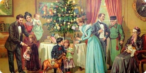 В 1820-1830-х годов, рождественское дерево в русских домах ещё не ставили. 01