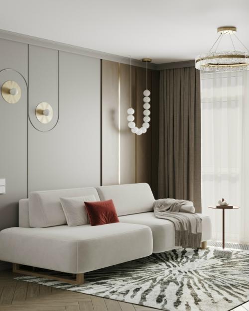 Этот интерьер кухни - гостиной - отражение своей хозяйки.  