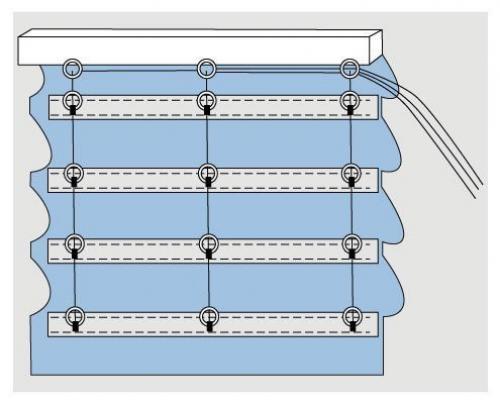 Как сшить римские шторы - пошаговое руководство. 08
