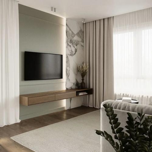 Школа ремонта.  Проект кухни - гостиной. 03