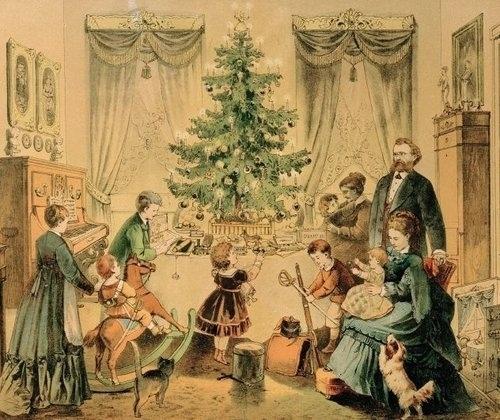 В 1820-1830-х годов, рождественское дерево в русских домах ещё не ставили. 02