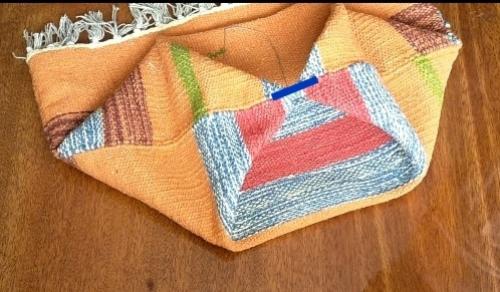 Мастер-класс корзинка из коврика. 06