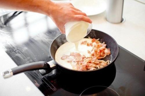 Паста Карбонара.  Ингредиенты: 04