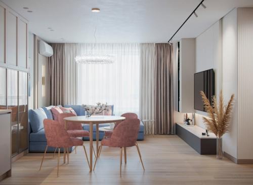 Легкий, стильный интерьер в современном стиле от нашей студии! 06