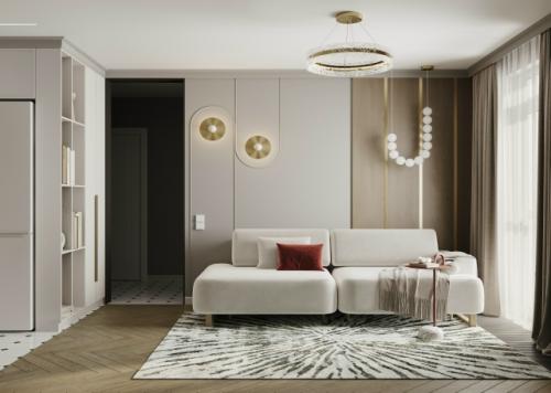 Этот интерьер кухни - гостиной - отражение своей хозяйки. 08