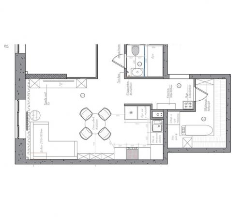 Легкий, стильный интерьер в современном стиле от нашей студии! 07