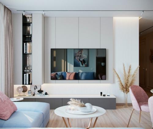 Легкий, стильный интерьер в современном стиле от нашей студии! 02