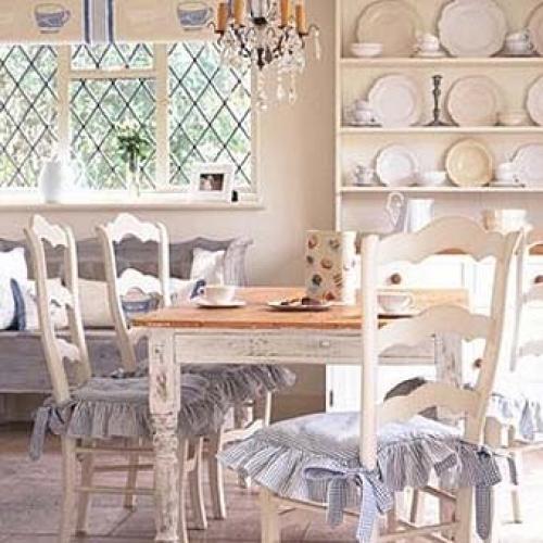 Белая кухня в стиле кантри. 05