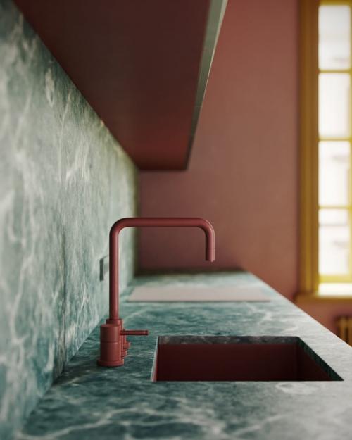 Очень … ну просто очень специфический дизайн интерьера кухни. 05