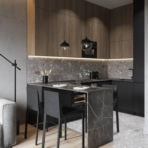 Площадь кухни - гостиной 16 кв. 02