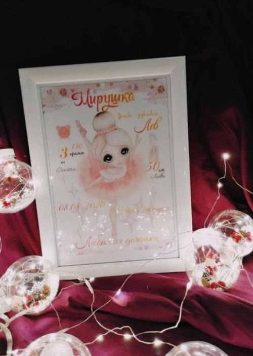 Создам метрику/плакат достижений вашего малыша с указанием имени, даты рождения, веса и роста крохи в любом стиле, цвете, возможен ваш дизайн. 02