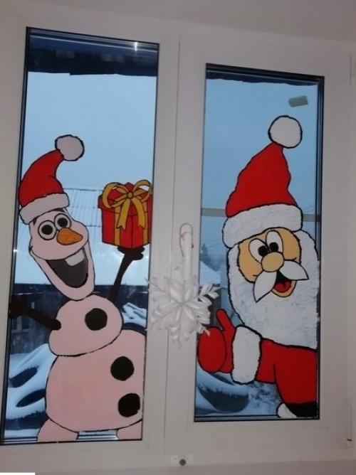 Идеи по украшению окон к новогодним праздникам! 05