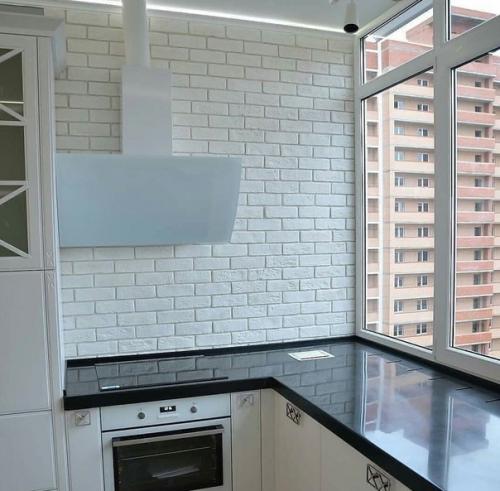 Кухня - гостинная в новостройке. 03