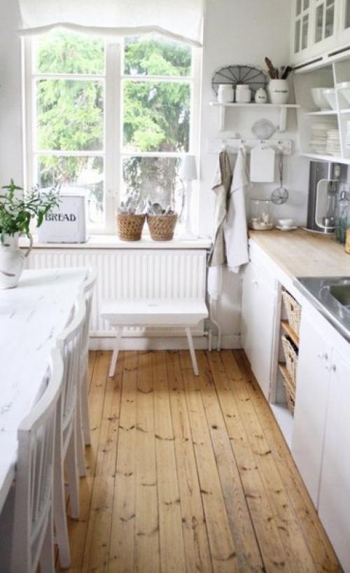 Белая кухня в стиле кантри. 08