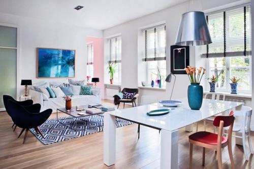 Квартира с розовой спальней в Польше (70 кв.