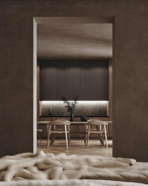 Деревянные рейки в интерьере. 03