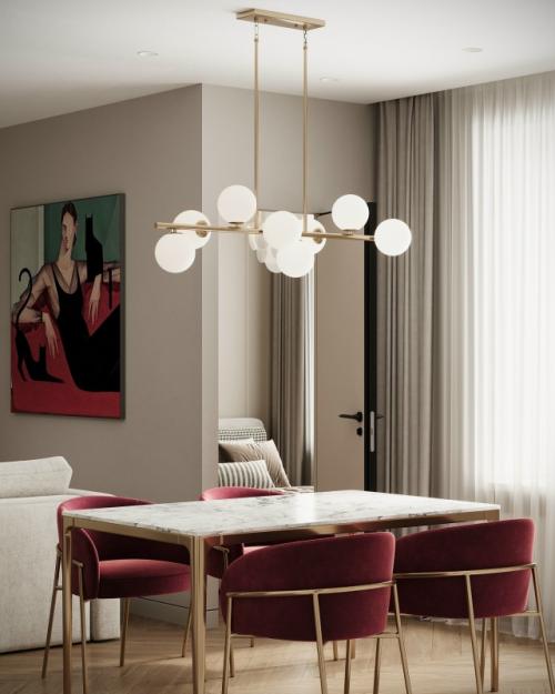 Проект 1-комнатной квартиры 40 м 2 в ЖК самоцветы в Саранске. 04