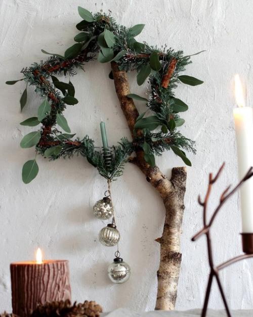 Минималистичные идеи сдержанного, но при этом атмосферного зимнего декора. 02