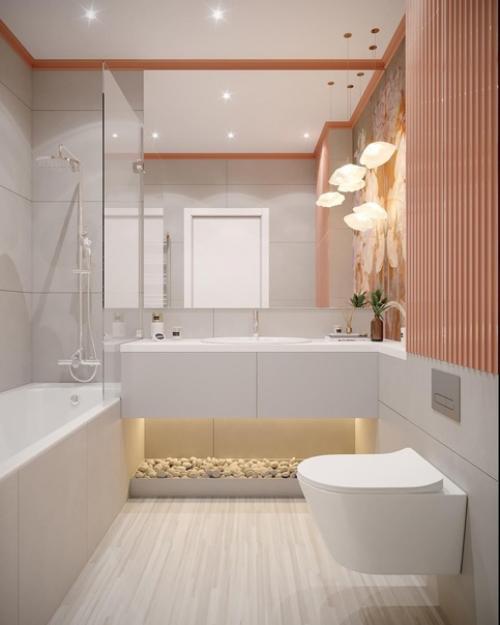 Интерьер ванной комнаты. 01