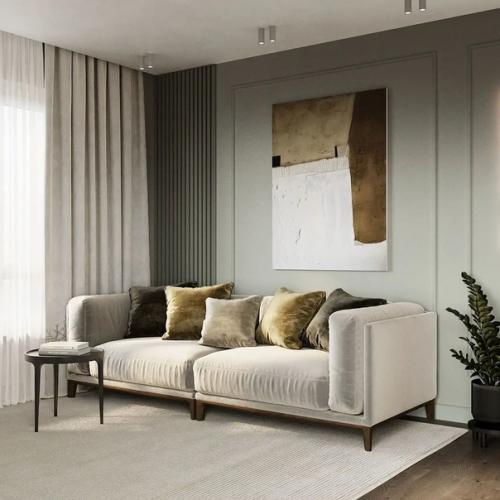 Школа ремонта.  Проект кухни - гостиной. 02