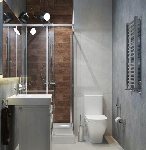 Современный брутальный интерьер квартиры - студии площадью около 30 кв. 07