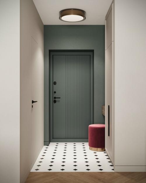 Проект 1-комнатной квартиры 40 м 2 в ЖК самоцветы в Саранске. 08