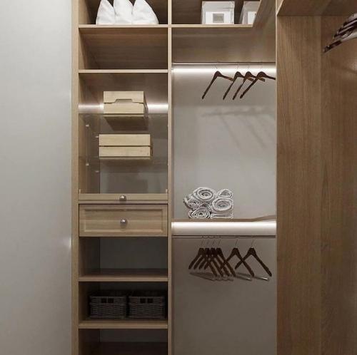 Гардеробная площадью 3 кв. 01