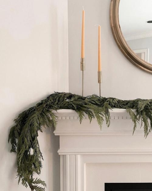 Минималистичные идеи сдержанного, но при этом атмосферного зимнего декора. 08