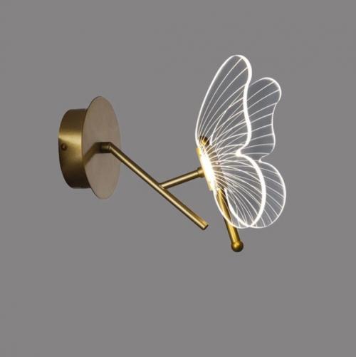 Потрясающая коллекция люстры и подвесных светильников Darcy в виде золотой бабочки с красивыми крыльями. 05