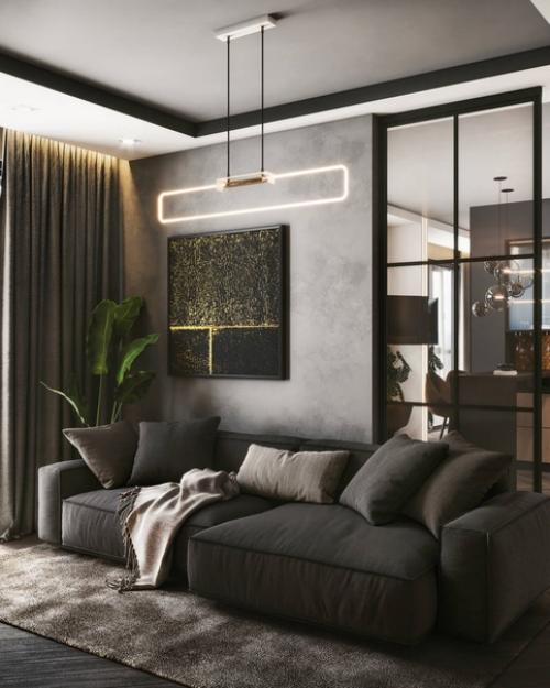 Дизайнеры Mossebo создали уникальный интерьер в современном стиле для девушки - руководителя PR - отдела в крупной международной компании. 04