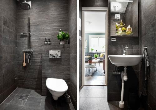 Небольшая квартира с зеленой гостиной (39 кв. 09