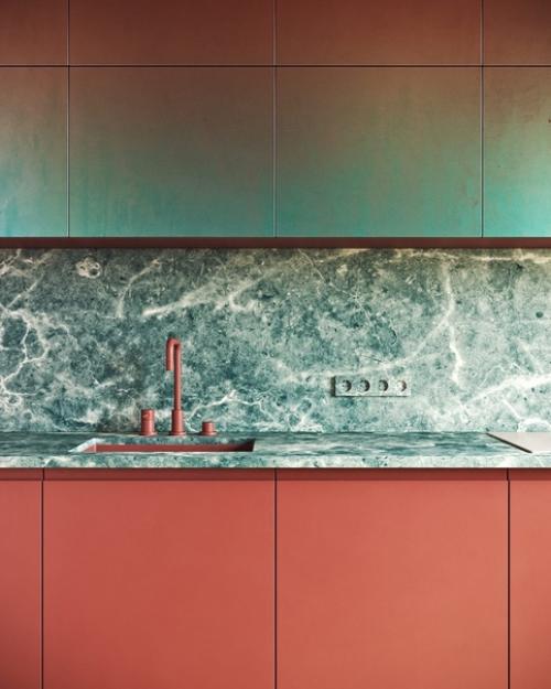 Очень … ну просто очень специфический дизайн интерьера кухни. 06