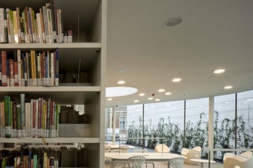 Прозрачное здание за высокой стеной. 07